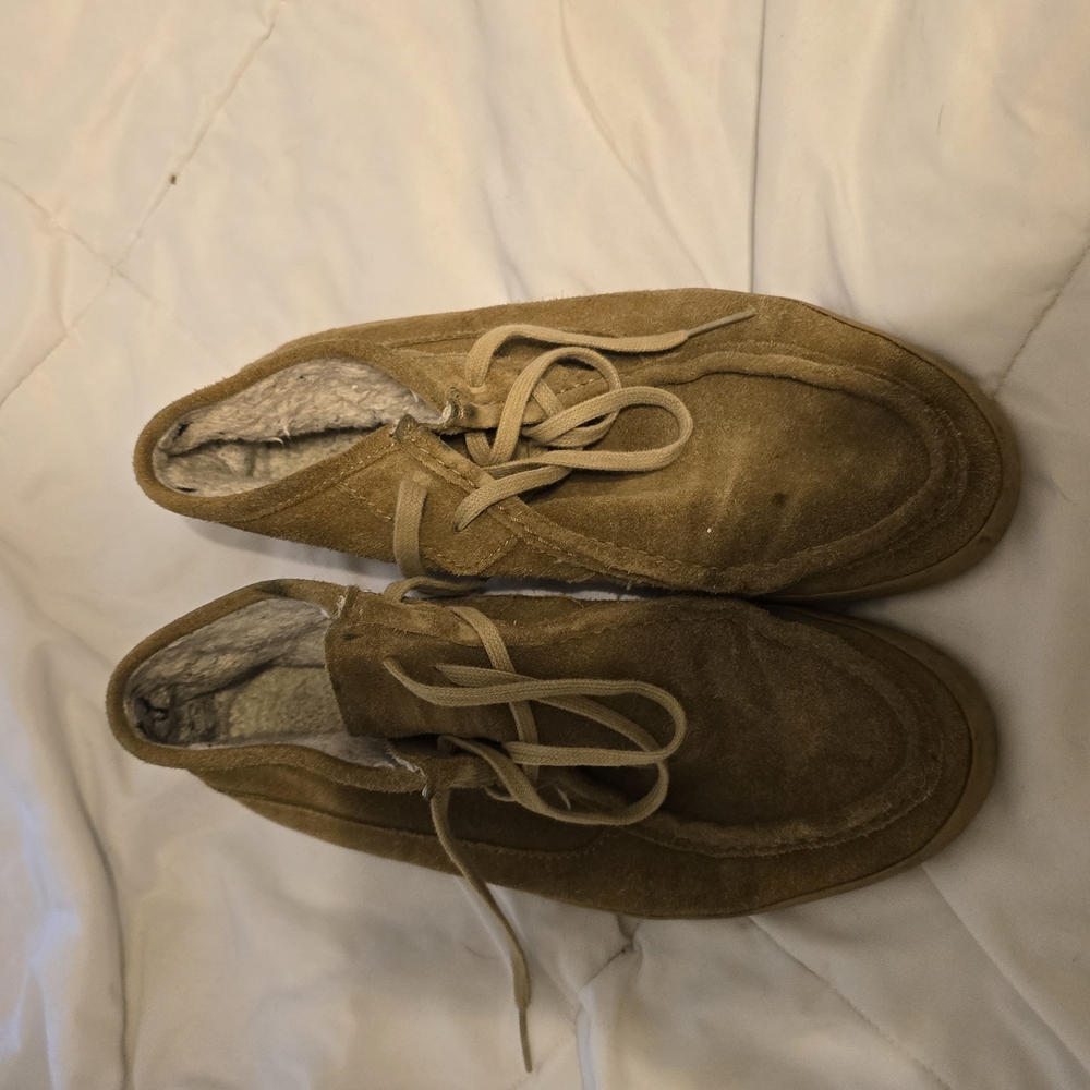 Vans Tan Suede Loafers
